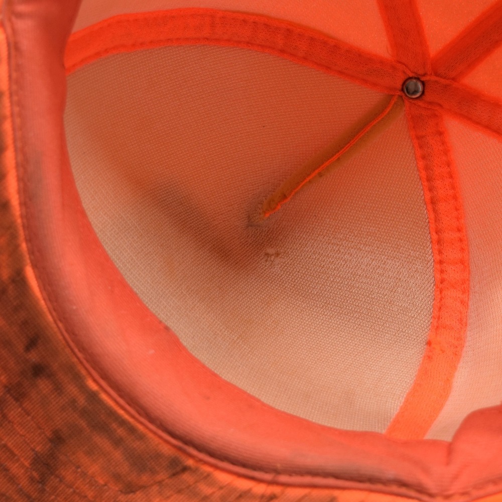 Vintage 90s Kentucky Fish & Wildlife Co-Operator Hat Orange Snapback Trucker Cap - Picture 11 of 12